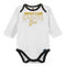 Awesome Saints Baby Girl Bodysuit, Footed Pant & Cap Set
