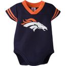 Baby Broncos Football Jersey Onesie