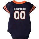 Baby Broncos Football Jersey Onesie (Only size 0-3M Left)