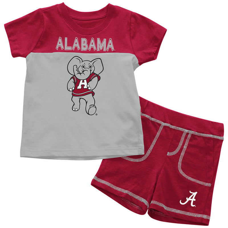 Crimson Tide Infant Mascot Shorts and Tee Set