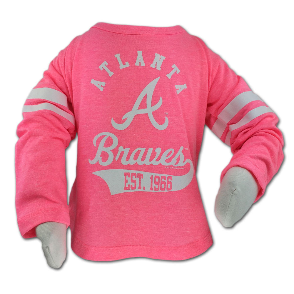 Braves Pink Classic Kid Tee – babyfans