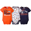 Broncos Infant 3-Pack Logo Onesies