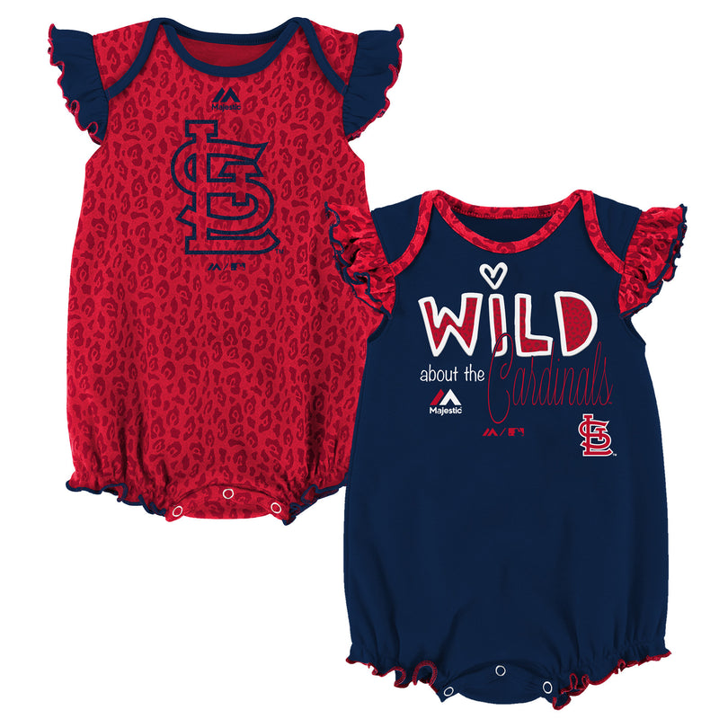 Wild About the Cardinals Onesie Duo