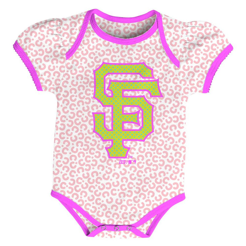 SF Giants Baby Girl Creepers by CCandy Designs