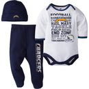Chargers Baby 3 Piece Outfit
