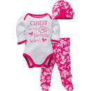 Chiefs Baby Girl 3 Piece Outfit