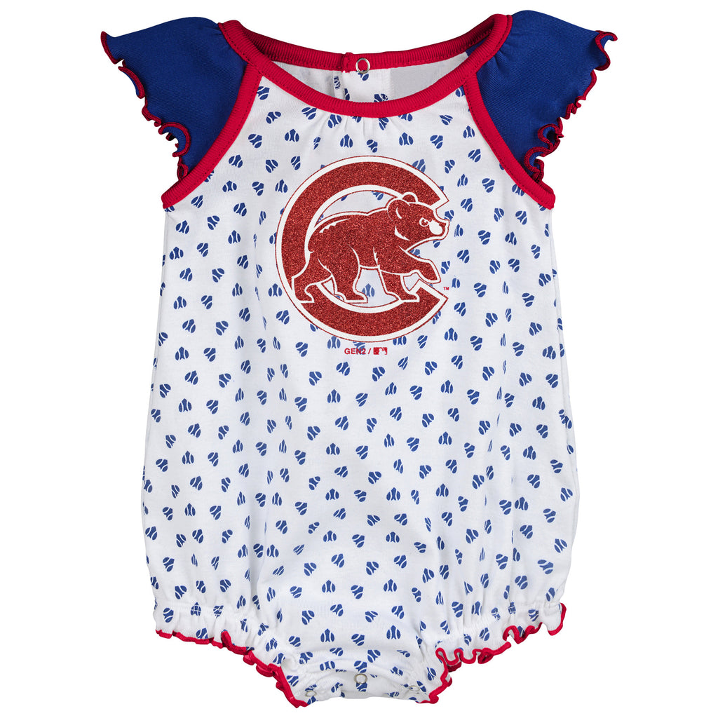 Cubs Baby Girl Hearts Duo Bodysuit Set – babyfans