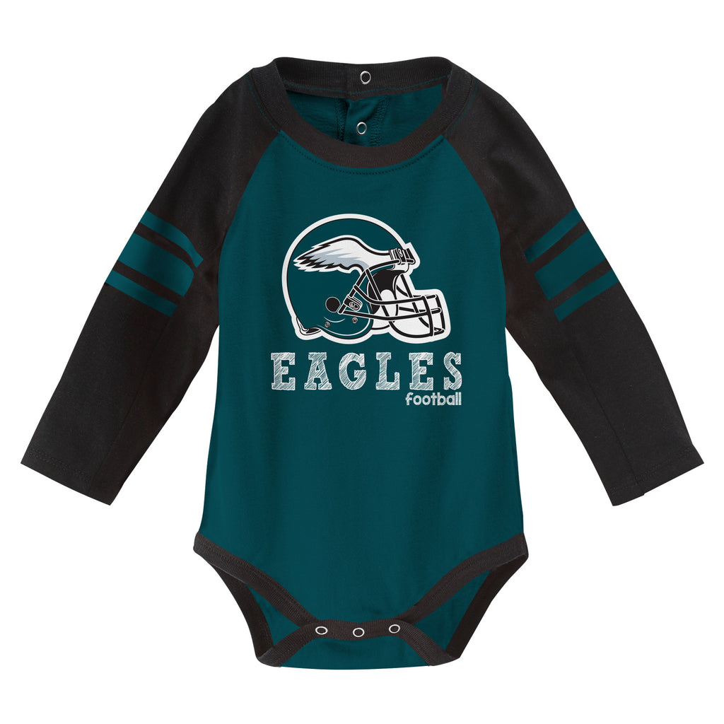 NFL Philadelphia Eagles Baby Girls' Onesies 3pk Set - 0-3M