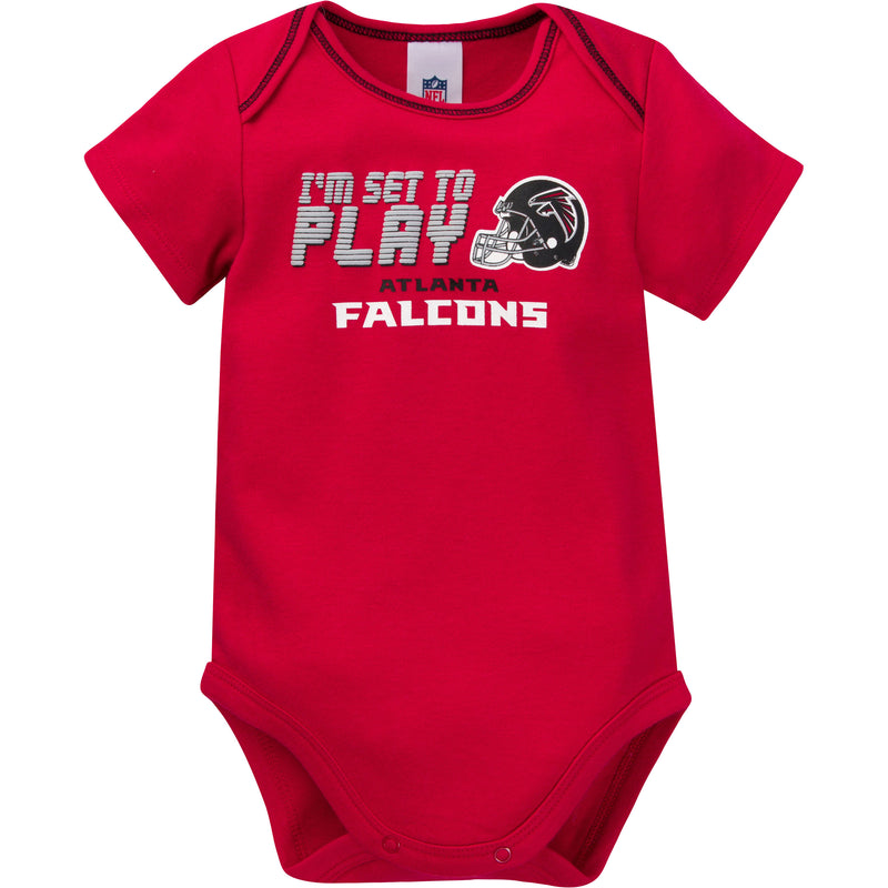 Falcons All Set to Play 3 Pack Bodysuit Set