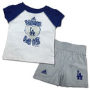 Dodgers Infant Girl T-Shirt and Short Set (12-24M)