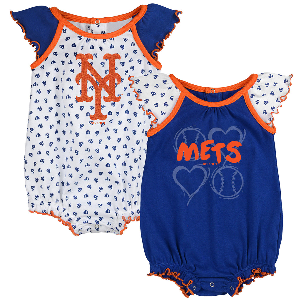 MLB, One Pieces, New York Mets Infant Bodysuits