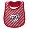 Nationals Girl Striped Bib, Bootie and Creeper Set