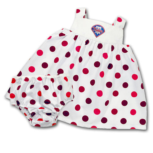 Phillies Infant Polka Dot Sundress with Bloomers
