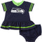 Seahawks Baby Girls Dress Set with Panty
