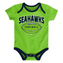 Seahawks Little Kicker Bodysuit 3-Pack