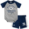 Yankees Baby Classic Onesie with Shorts Set
