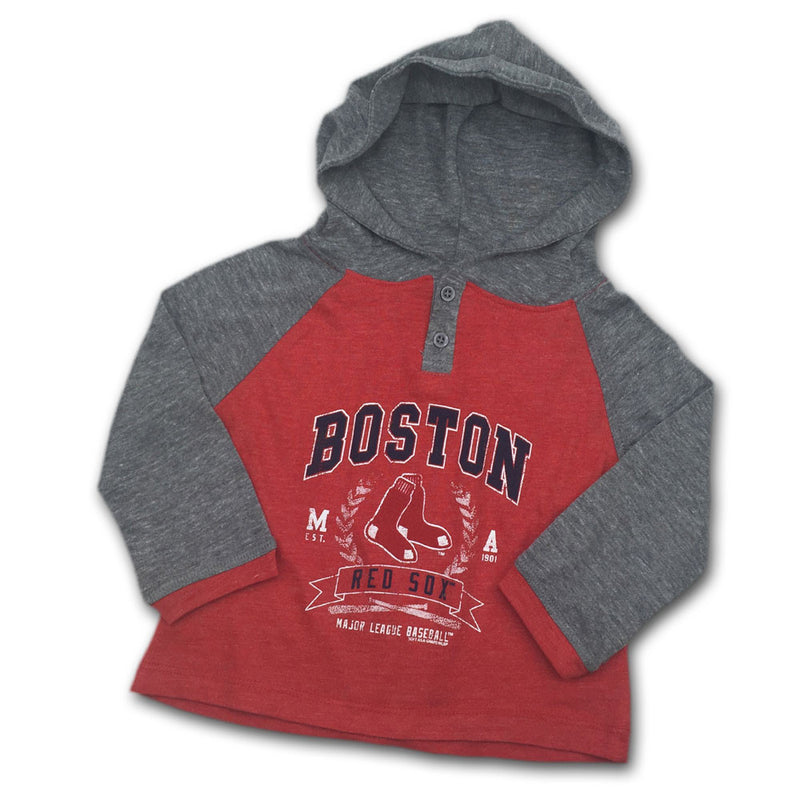 Red Sox Toddler Color Blocked Two Button Hoodie