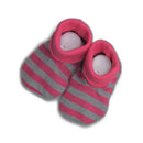 Red Sox Girl Pink Striped Bib, Bootie and Creeper Set