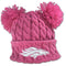 Broncos Pink Double Pom Pom Hat