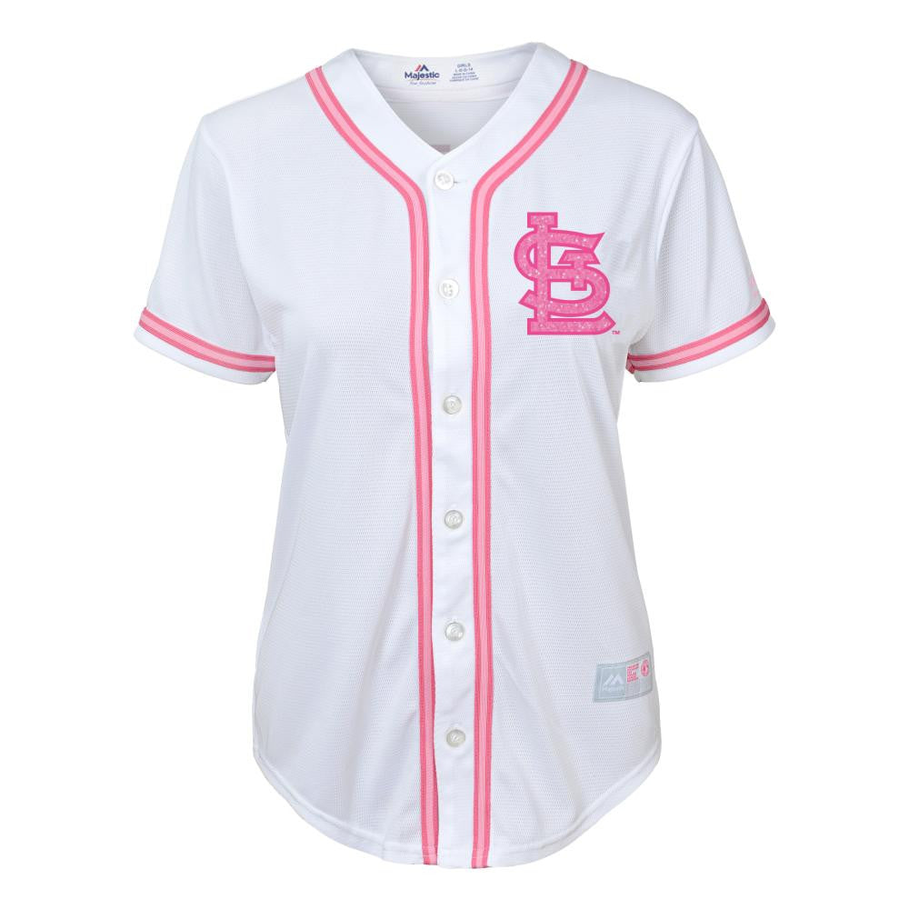 Cardinals Girl Glitter Pink Team Jersey – babyfans