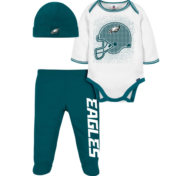 Philadelphia Eagles Baby Girl Long Sleeve Bodysuits – babyfans