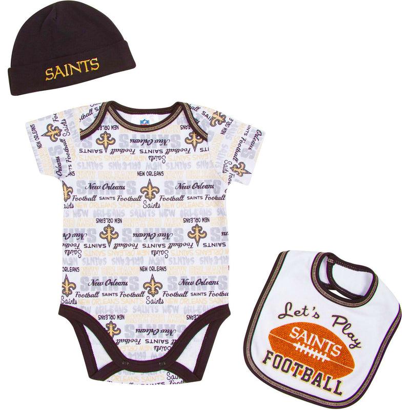 Let's Play Saints Football Newborn Outfit