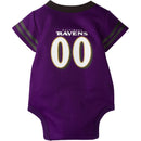 Baby Ravens Football Jersey Onesie