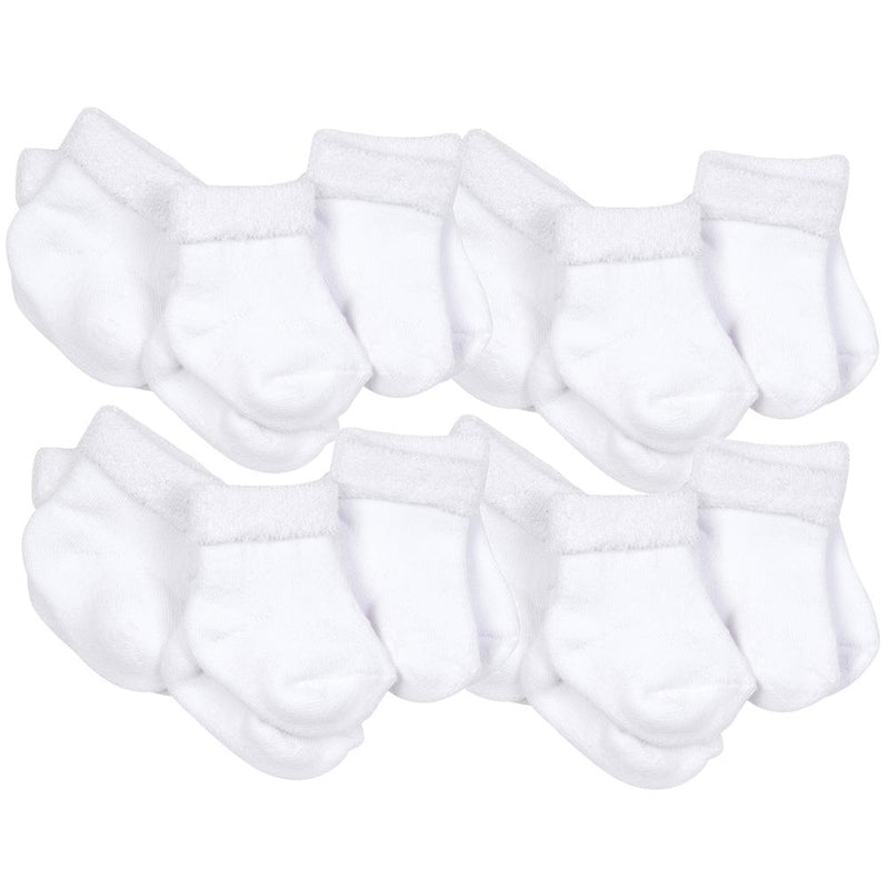 12-Pack White Terry Socks