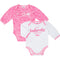 Seahawks Pink Long Sleeved Onesies 2-Pack