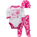 Packers Baby Girl 3 Piece Outfit