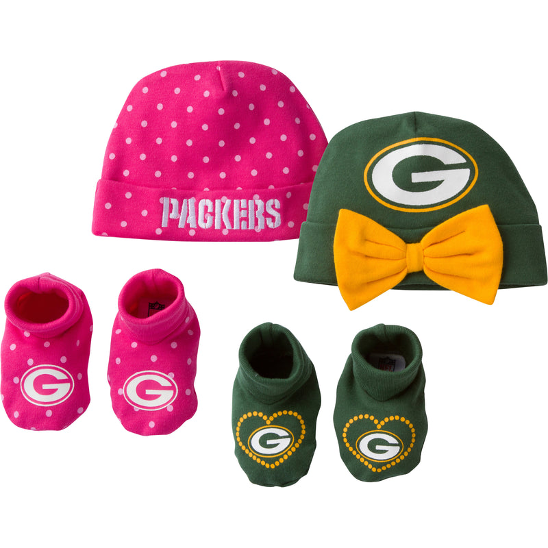 Packers Sweetheart Caps and Booties Set