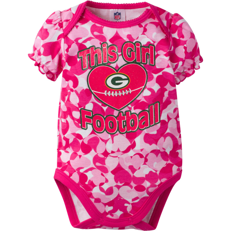 Packers Infant Girl Camo Bodysuit