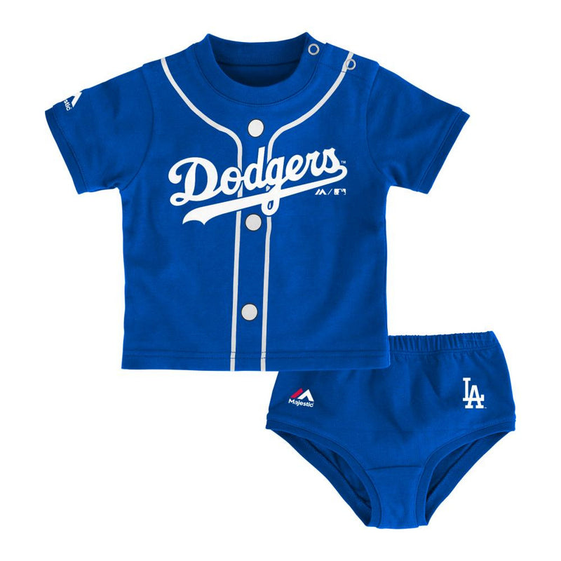 Dodgers Little Sports Tee and Baby Diaper Cover