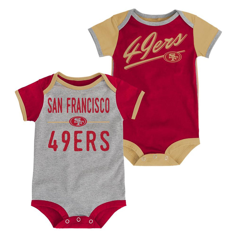 49ers Newborn Legacy Onesies 2-Pack