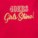 49ers Girls Shine 3 Pack Short Sleeved Bodysuit Set