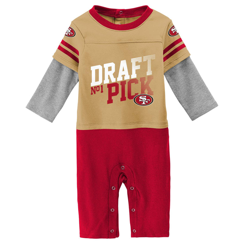 49ers Boy Long Sleeve Coverall