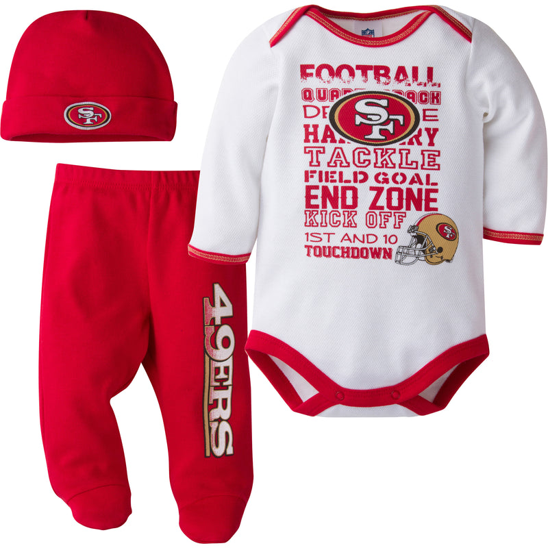 49ers Baby 3 Piece Outfit
