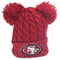 49ers Double Pom Pom Hat