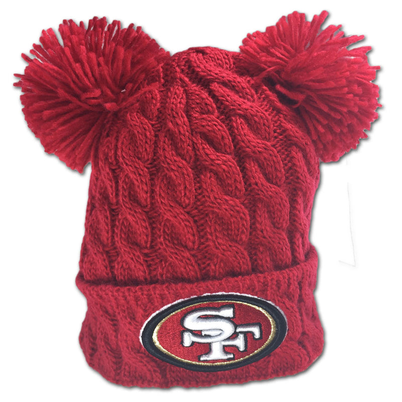 49ers Double Pom Pom Hat