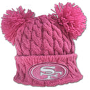 49ers Pink Double Pom Pom Hat