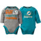 Dolphins Baby Boy 2-Pack Long Sleeve Bodysuit