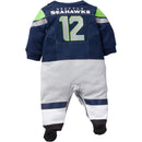 Seattle Seahawks Baby Footed Footysuit