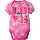 Seahawks Baby Girl Pink Camo Bodysuit