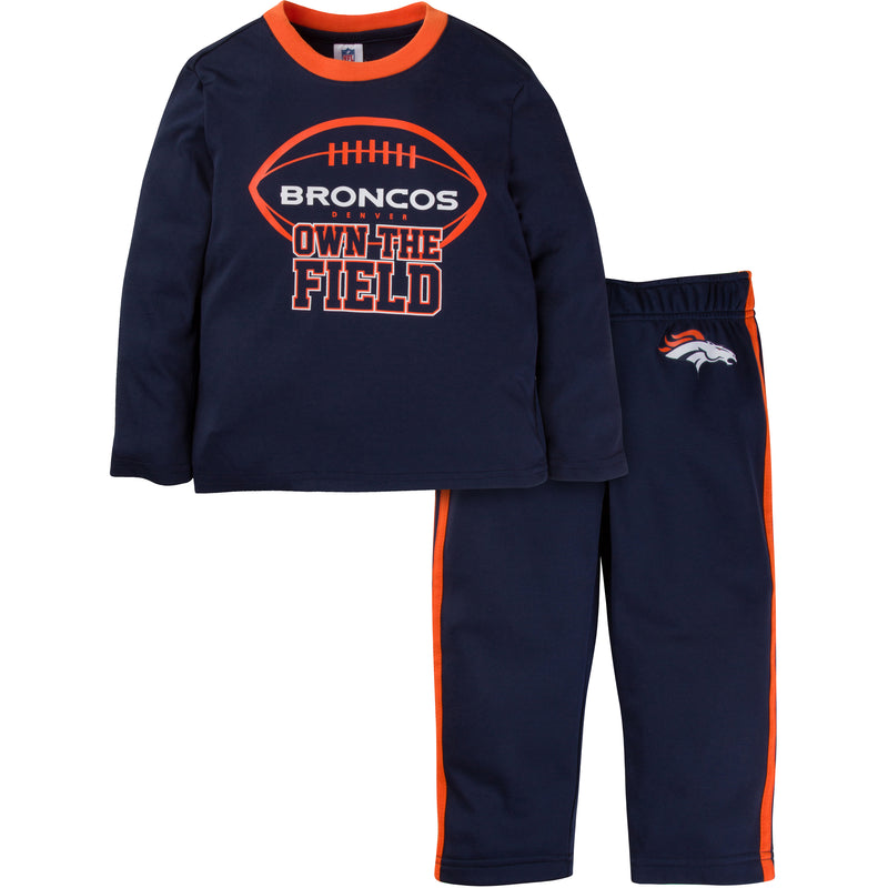 Broncos Long Sleeve Shirt and Pants Set (12M-4T)