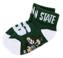 Michigan State Toddler Quarter Sock