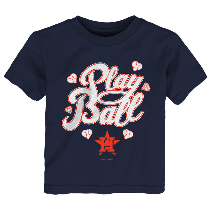 Astros Girl Play Ball Tee