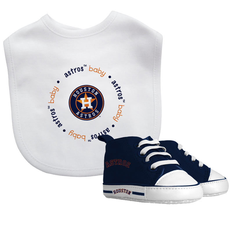 Astros Baby Bib with Pre-Walking Shoes