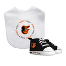 Orioles Baby Bib with Pre-Walking Shoes