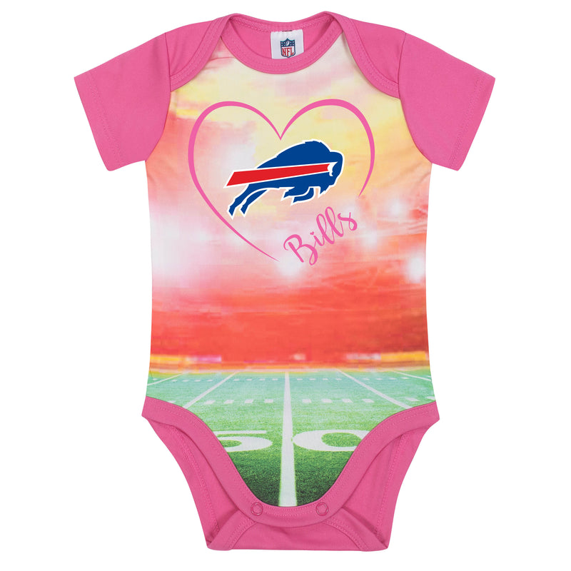 Bills Infant Girl Pink Field Bodysuit