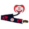 Boston Red Sox Pacifier with Clip